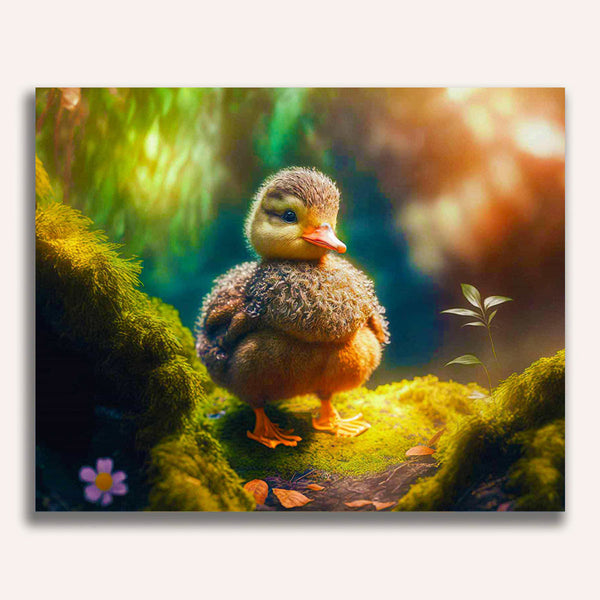 Paint by Numbers - Duck in the forest