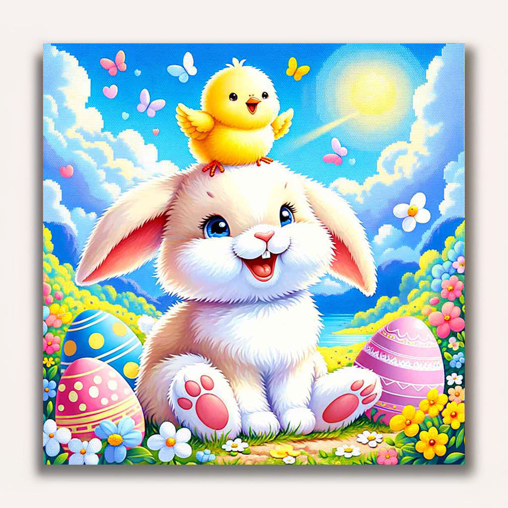 Paint by Numbers - Easter Bunny with Kuken