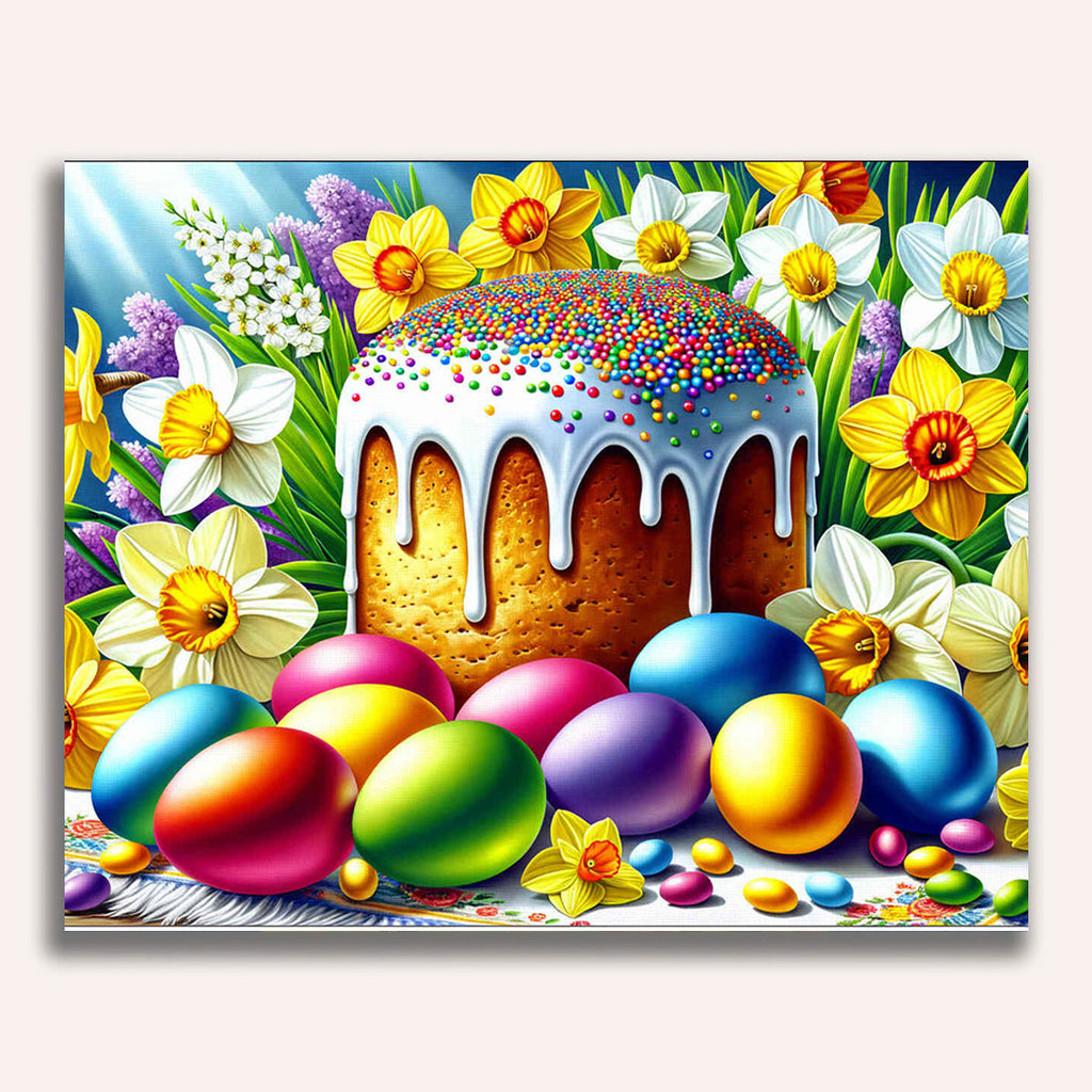 Paint by Numbers - Easter table