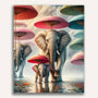 Paint by Numbers - Elephants and umbrellas