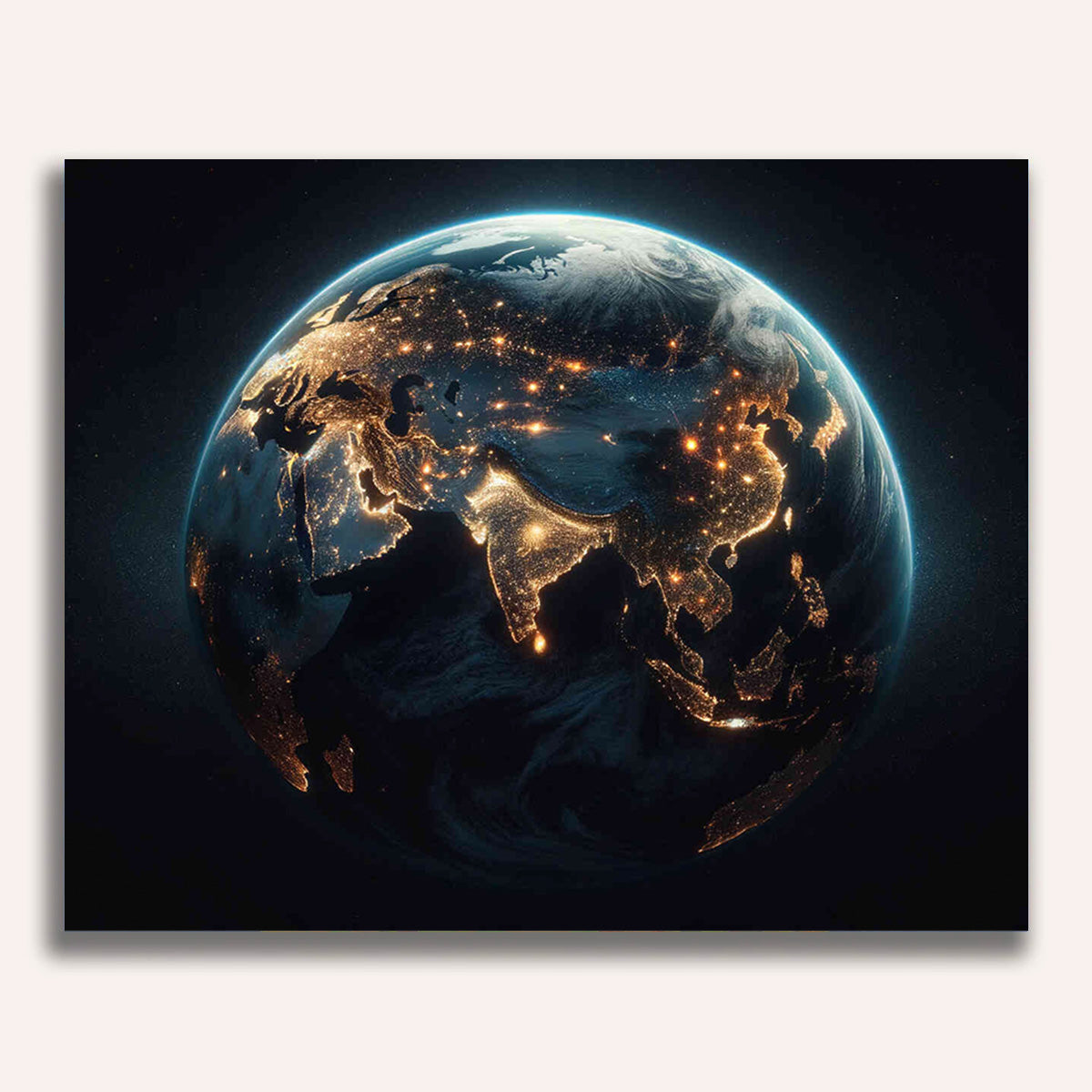 Paint by Numbers - Erleuchteter Planet