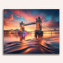 Paint by Numbers - Evening sky over London Tower Bridge