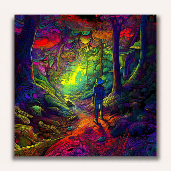 Paint by Numbers - Explorer in the forest