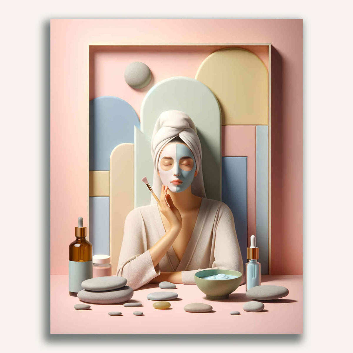 Paint by Numbers - Face mask