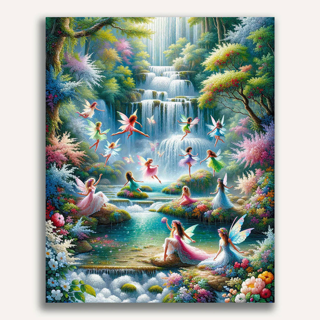Paint by Numbers - Fairy Tale World Waterfall