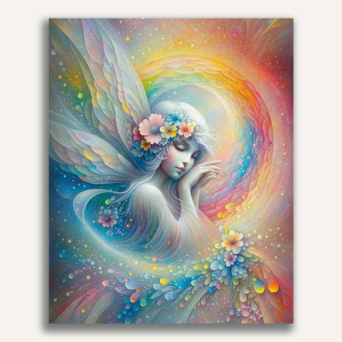 Paint by Numbers - Fairy with Rainbow