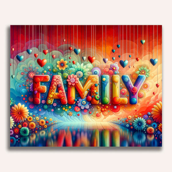 Paint by Numbers - Family, Colorful