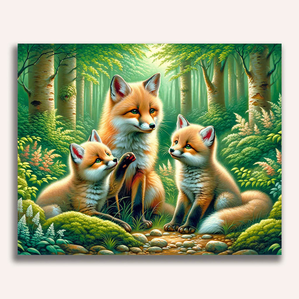 Paint by Numbers - Family The Fox