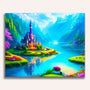 Paint by Numbers - Fantasy castle on the lake