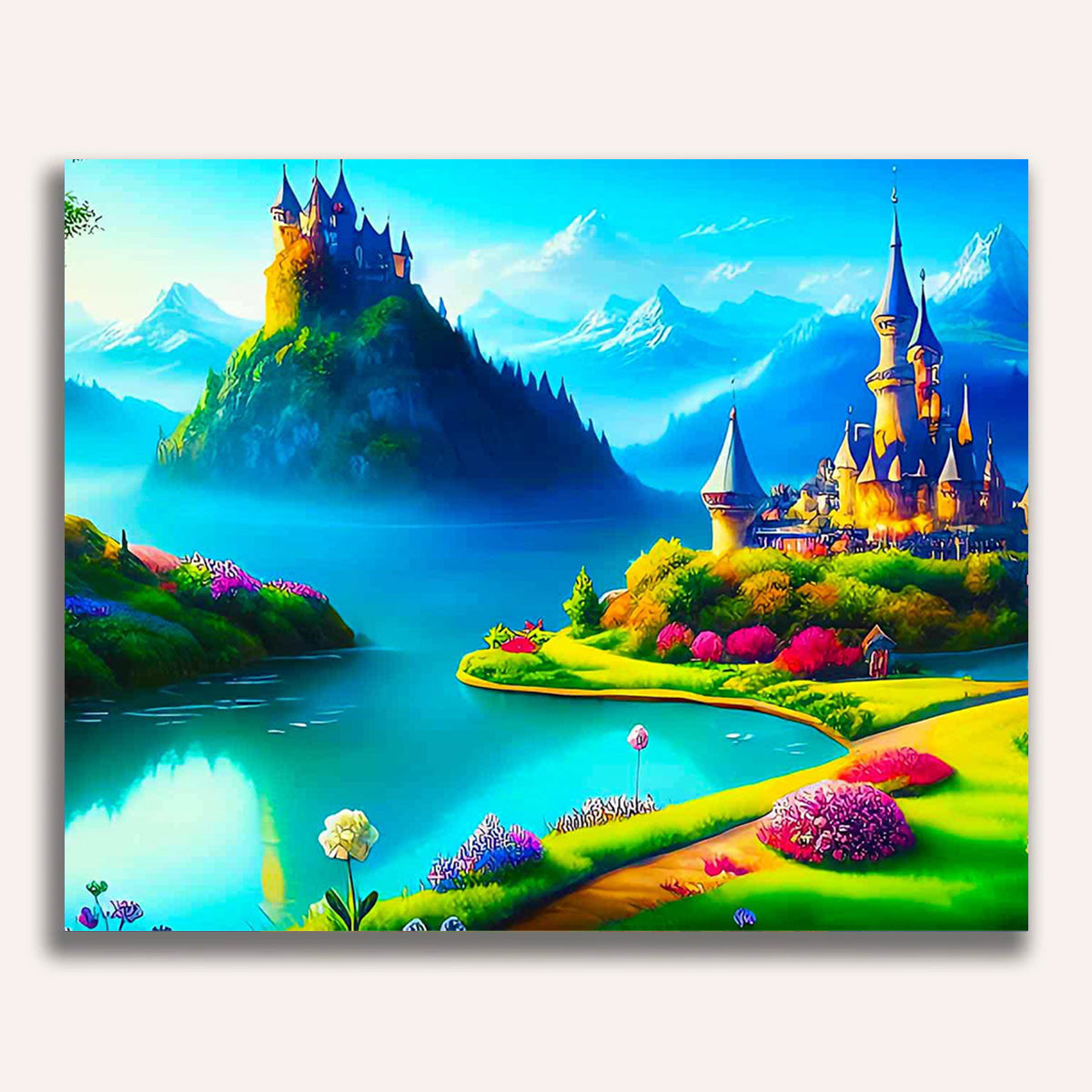 Paint by Numbers - Fantasy castles, landscape