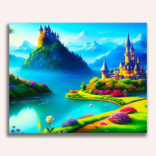 Paint by Numbers - Fantasy castles, landscape