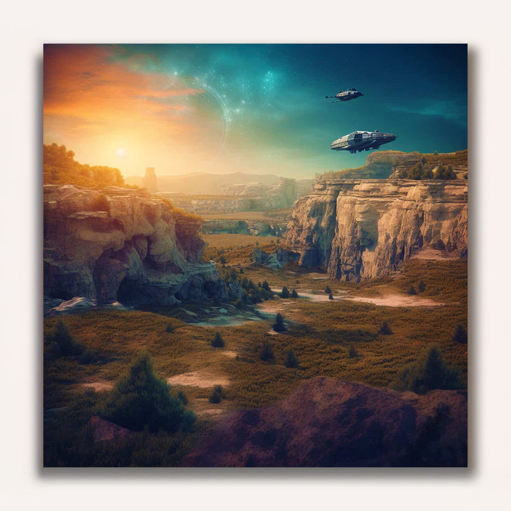 Paint by Numbers - Fantasy Landscape Green