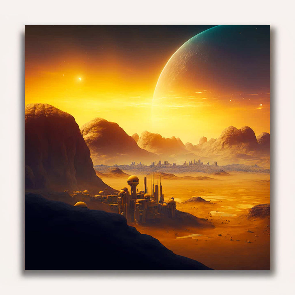 Paint by Numbers - Fantasy Landscape Orange