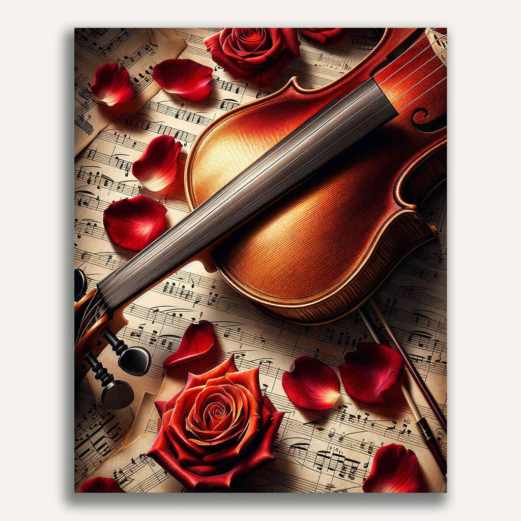 Paint by Numbers - Fiddle with Rose