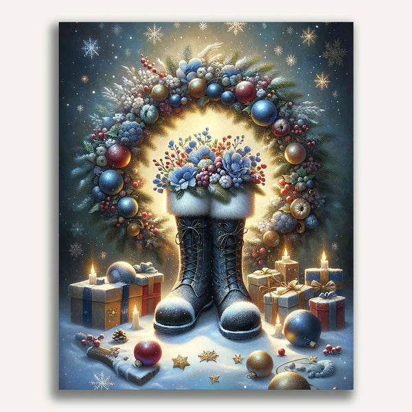 Paint by Numbers - Filled Christmas Boots