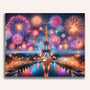 Paint by Numbers - Fireworks Paris, Eiffel Tower