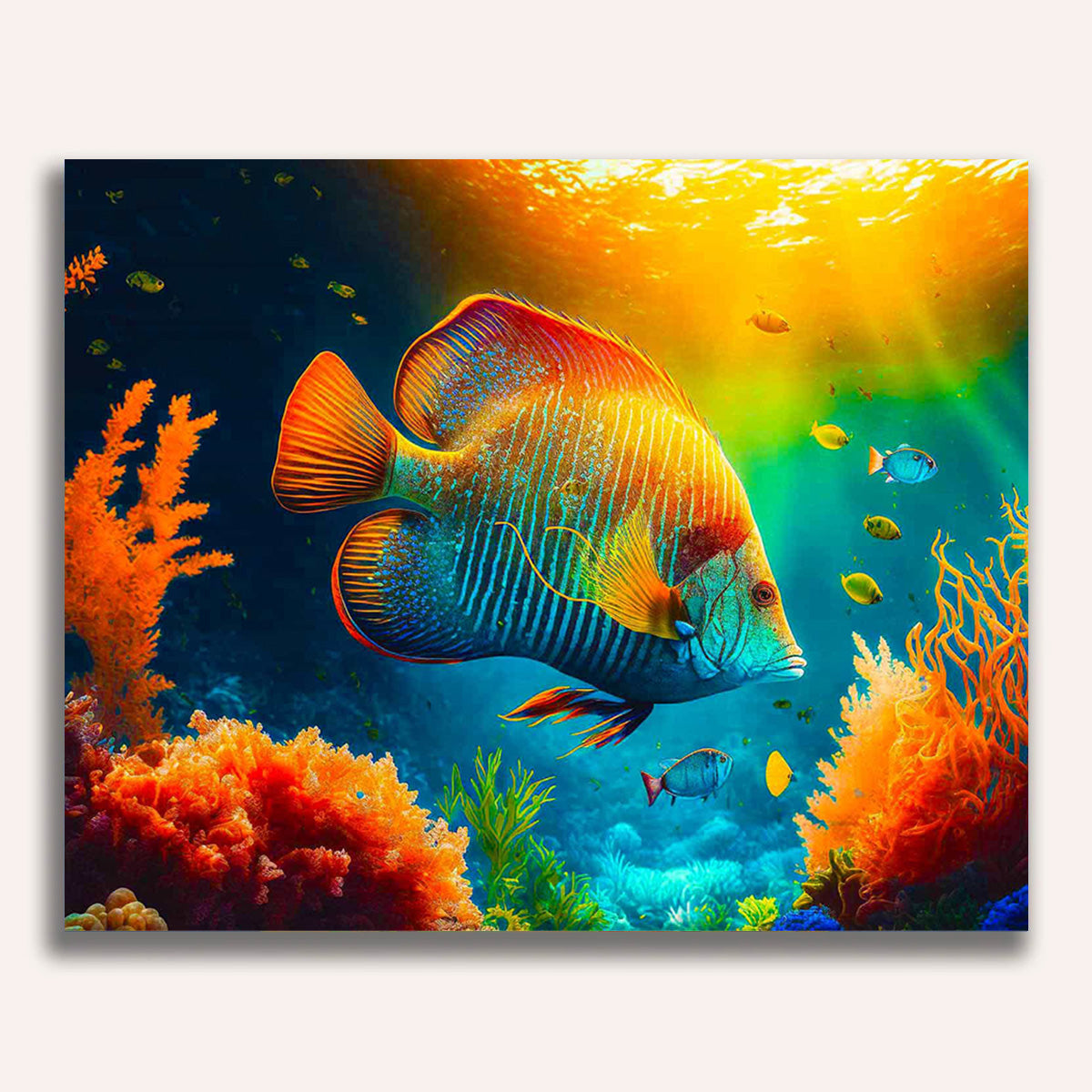 Paint by Numbers - Fish in the sunbeam