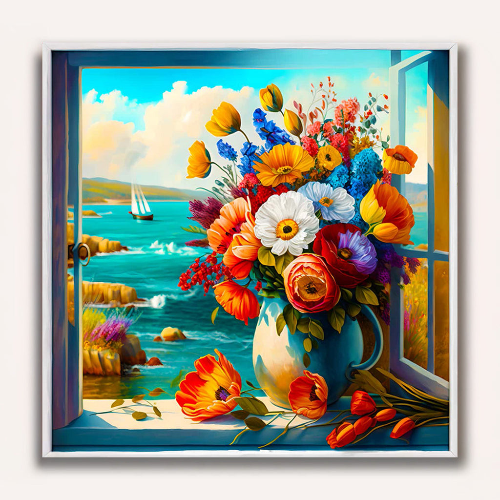 Paint by Numbers - Flower arrangement by the sea