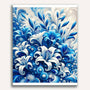 Paint by Numbers - Bouquet of flowers in blue
