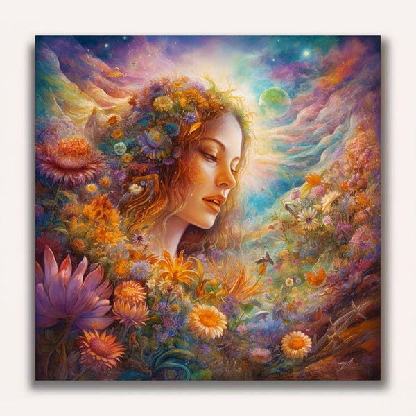 Paint by Numbers - Flower girl in the garden