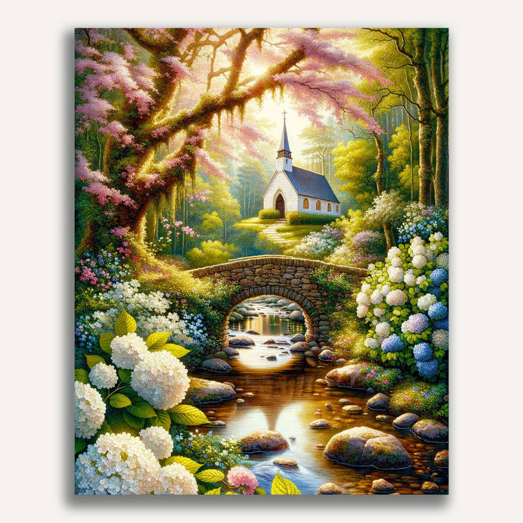 Paint by Numbers - Flower Paint Forest Church