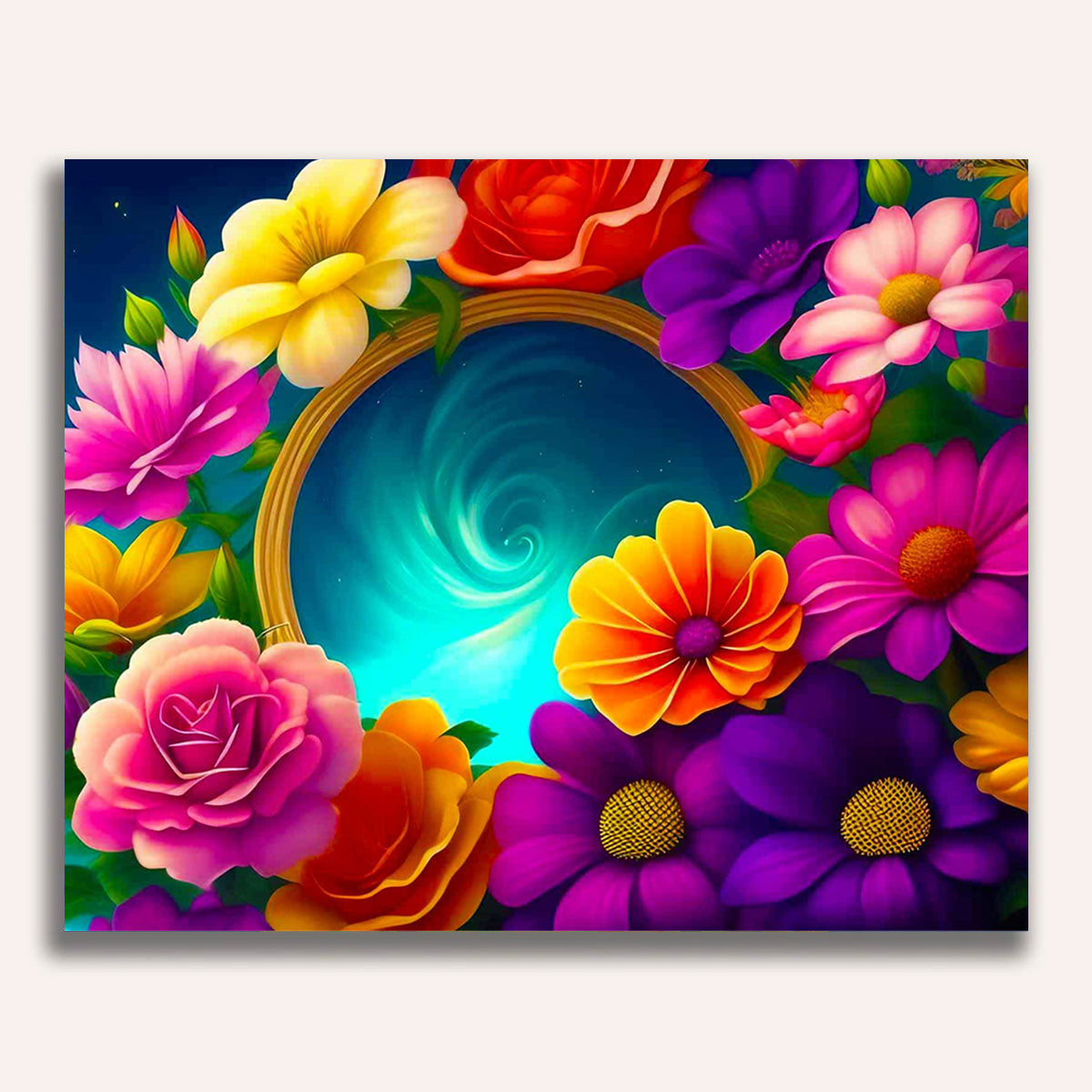 Paint by Numbers - Flower strudel
