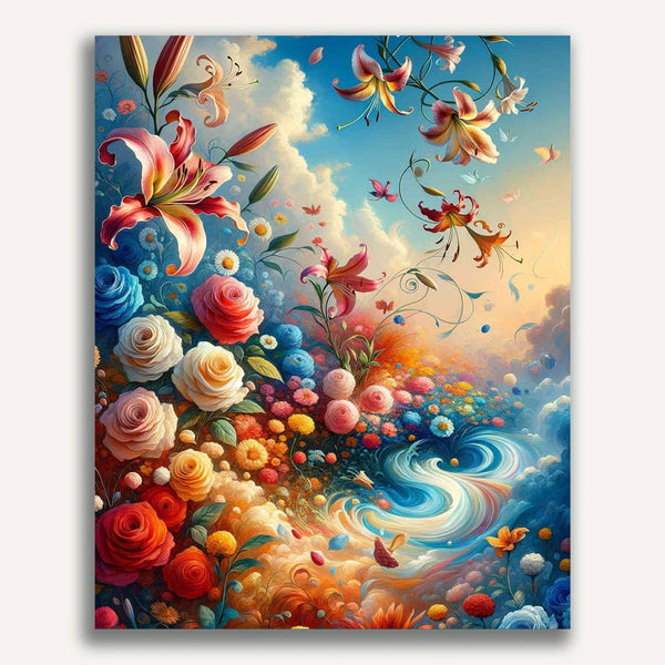 Paint by Numbers - Flower Swirl