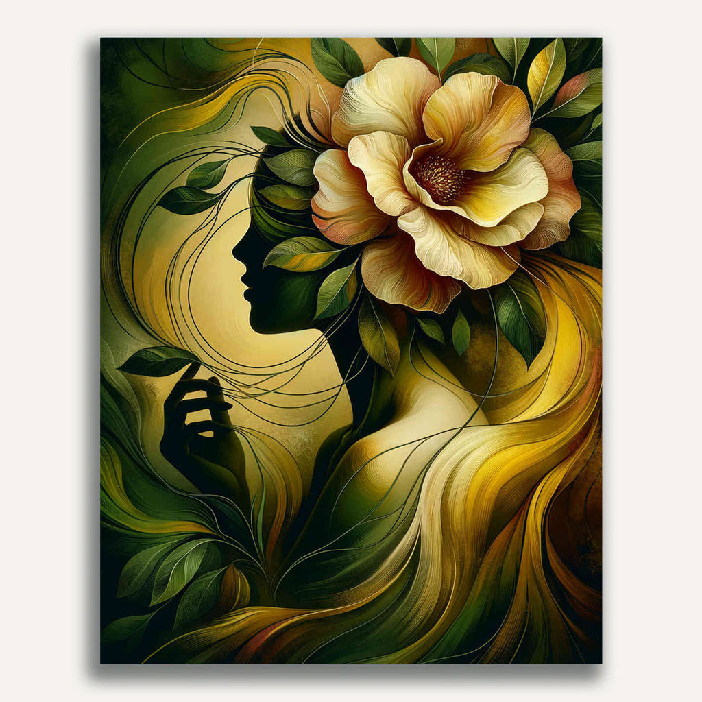 Paint by Numbers - Flower woman