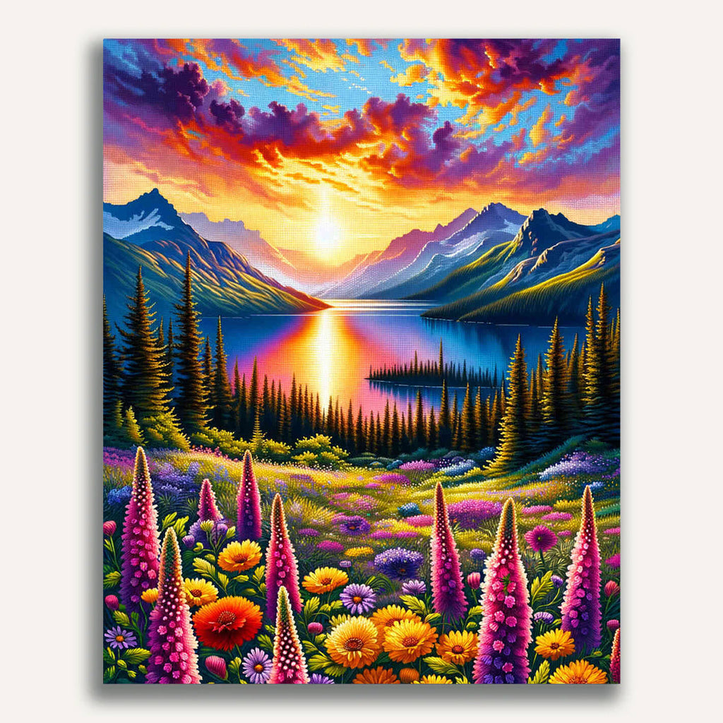 Paint by Numbers - Flowers of the Mountains