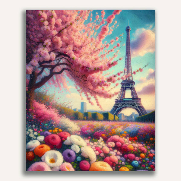 Paint by Numbers - Flowery Egg Tower Paris