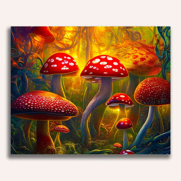 Paint by Numbers - Toadstool family