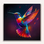 Paint by Numbers - Flying Hummingbird Colorful