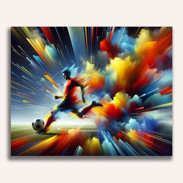Paint by Numbers - Football, abstract