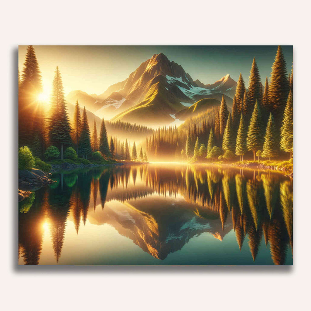 Paint by Numbers - Forest lake