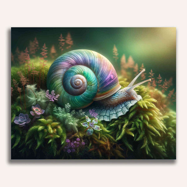 Paint by Numbers - Wood snail