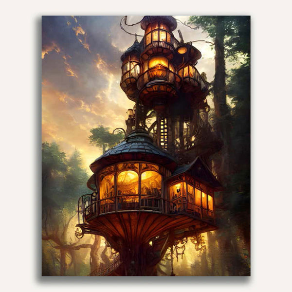Paint by Numbers - Forest tower
