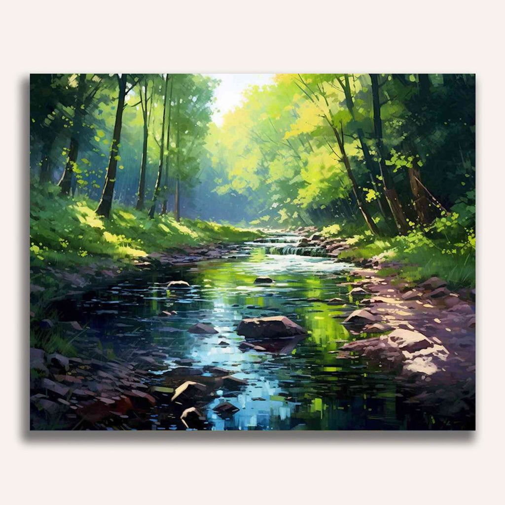 Paint by Numbers - Forest whispers in the morning light