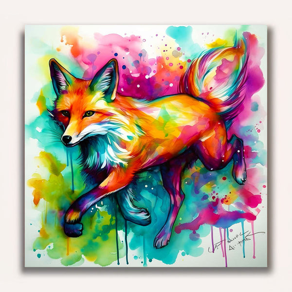 Paint by Numbers - Fox Abstract