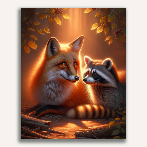 Paint by Numbers - Fox and Washable Friends