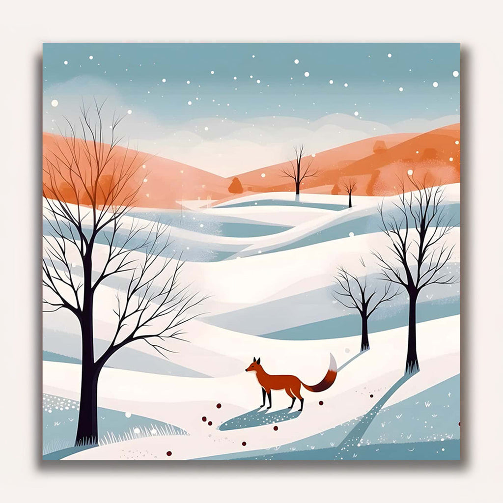 Paint by Numbers - Fox in the snow world