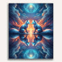 Paint by Numbers - Fox mirror image, colored