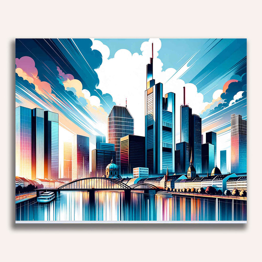 Paint by Numbers - Frankfurt Skyline