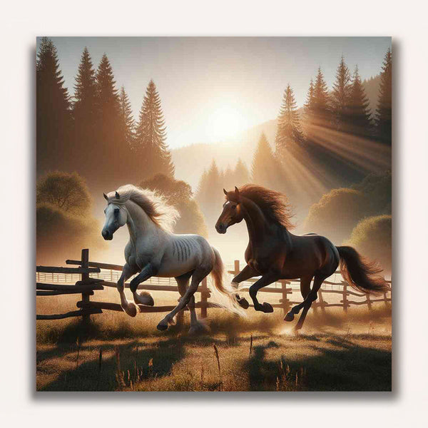 Paint by Numbers - Freedom of Two Horses