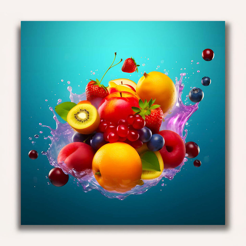 Paint by Numbers - Fruit cocktail blue