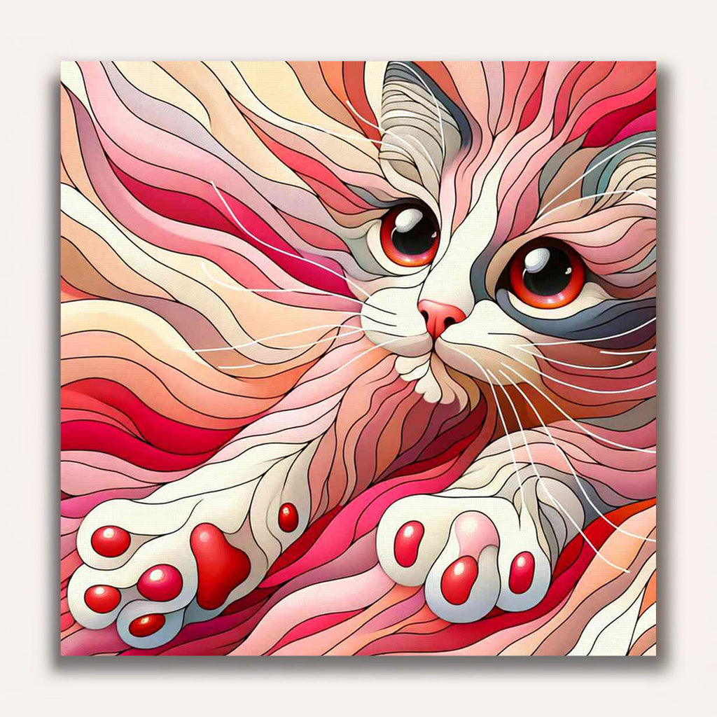 Paint by Numbers - Funny cat