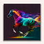 Paint by Numbers - Galloping neon horse