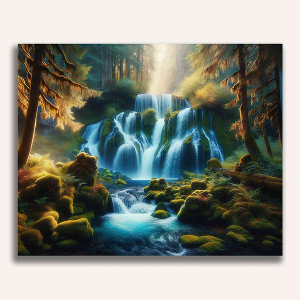 Paint by Numbers - Gentle waterfall