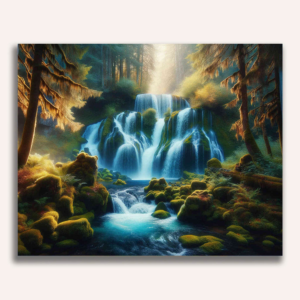 Paint by Numbers - Gentle waterfall