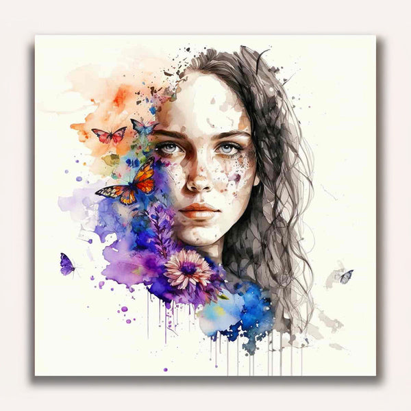 Paint by Numbers - Gentle woman looks