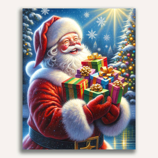 Paint by Numbers - Gift Wrapped Santa